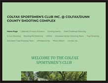 Tablet Screenshot of colfaxsportsmensclub.com